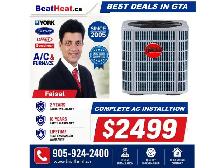 High efficiency Air conditioner with installation from $2399