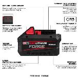 Milwaukee M18 FORGE XC8.0 18V 8.0Ah Battery 48-11-1881 - $199 - Photo 2