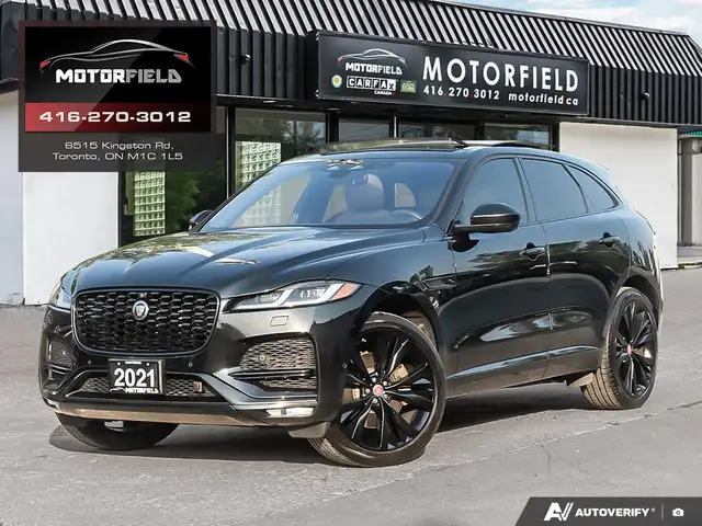 2021 Jaguar F-PACE P340 S AWD MERIDIAN®, SUNROOF, LOADED