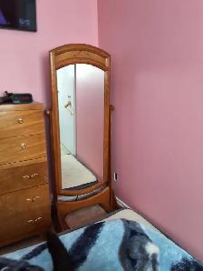 Full Length Cheval Solid Oak Mirror - Photo 3