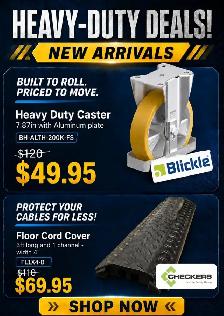 Heavy-Duty Caster & Floor Cord Cover on Sale