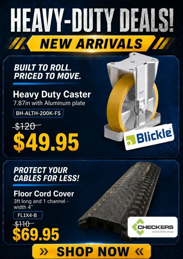 Heavy-Duty Caster & Floor Cord Cover on Sale