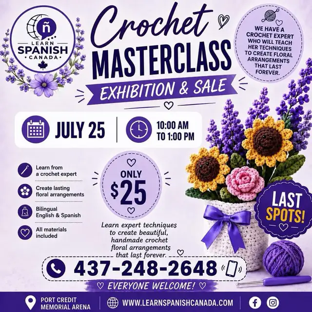 Crochet Masterclass, exhibition and sale