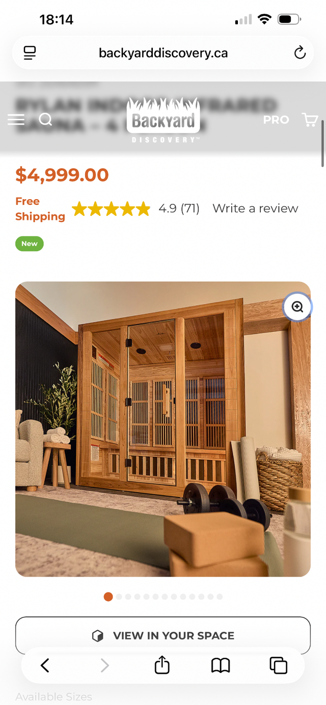 Rylan 4 person infrared sauna