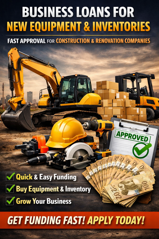 Equipment & inventory business loan