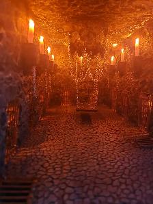 Miniature Dungeon Hand Crafted with Lighting - Photo 8