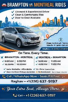 Brampton to Montreal Daily Rides - Photo 2