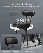 Brand New Set of 2 Swivel Bar Stools $178 - Photo 8
