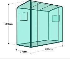 Brand New 2.5 x 6.56 ft Heavy Duty Metal Frame  Greenhouse $89 - Photo 4