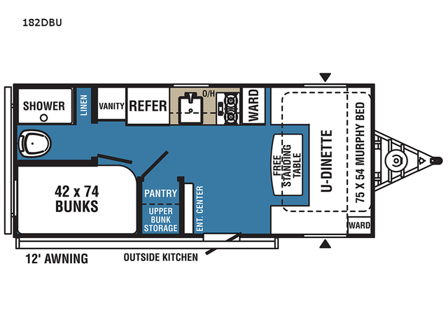 2022 Coachmen RV Clipper Ultra-Lite 182DBU