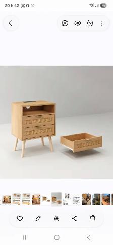 Table de chevet neuve et assemblée. - Photo 3