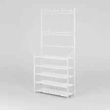 Brand New 5-Tier Entryway Shoe Rack Coat Hook Special $10 - Photo 2