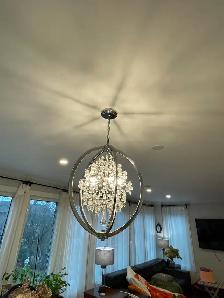 OVE Decors 5 Lights LED Chrome Chandelier - Photo 3