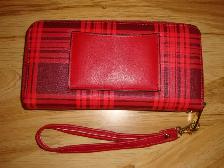 Girls wallet with carry strap
