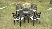 Brand New 5pcs Round Cast Aluminum Dining Set BBQ Table $1499 - Photo 2