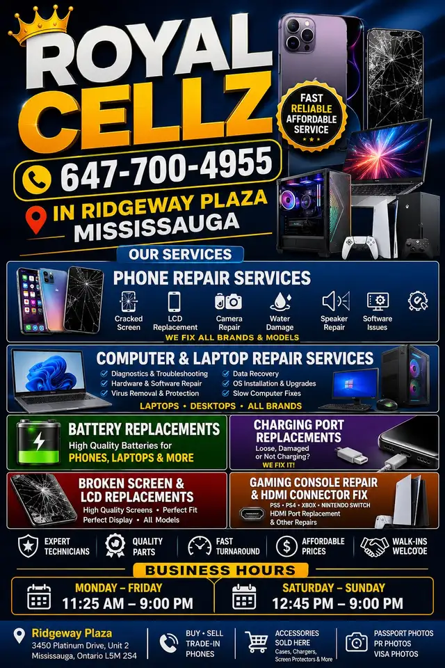 WE FIX PHONES WHERHER ITS A BROKEN SCREEN DAMAGED LCD BATTERY I