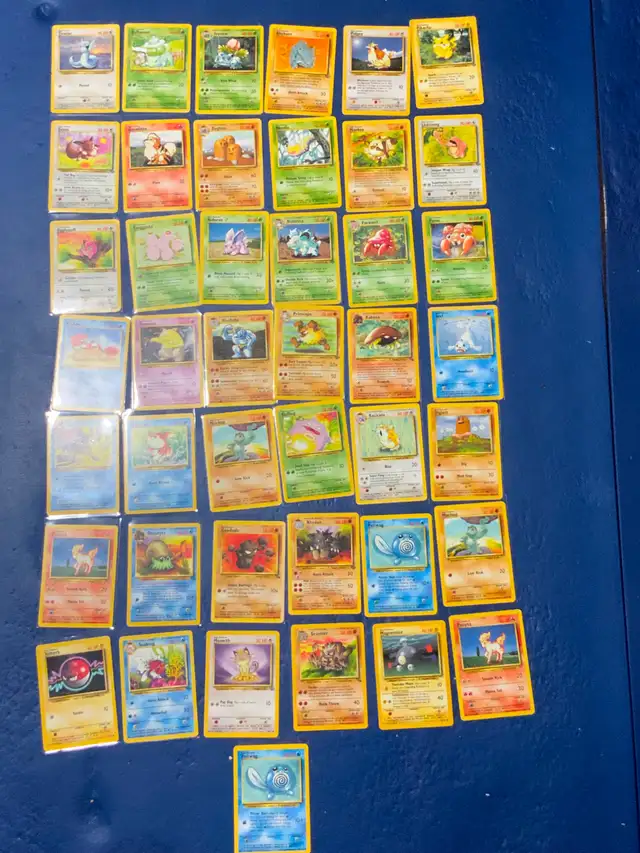 Pokemon vintage card lot. 1990’s Wizards, Fossil, Jungle, Base