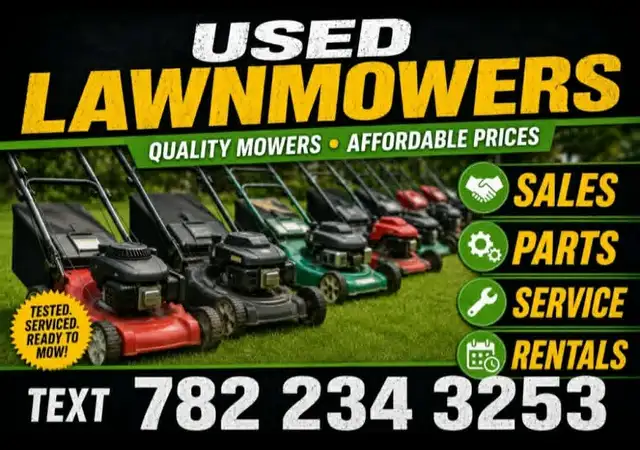 USED LAWNMOWER SALE!! TEXT 782-234-3253