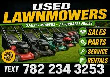 USED LAWNMOWER SALE!! TEXT 782-234-3253