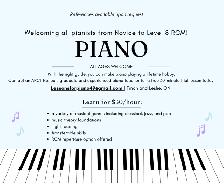Piano Lessons $30/hr - North York