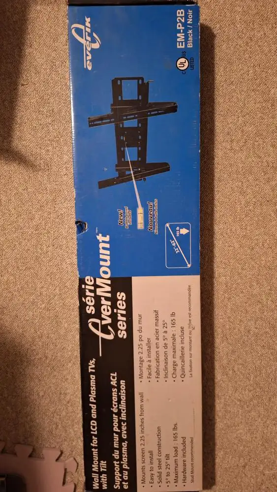 Brand New Evermount TV Wall Mount with Tilt