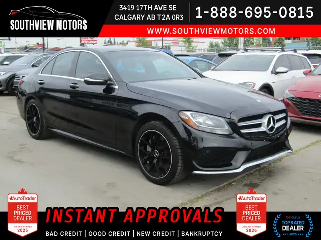 2015 Mercedes-Benz C-Class 4dr Sdn C 300 4MATIC|B.Camera|Pano ro