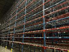 Used 8’ long x 2" thick RediRack beam with light duty mesh decks - Photo 3