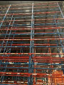Used 8’ long x 2" thick RediRack beam with light duty mesh decks - Photo 4