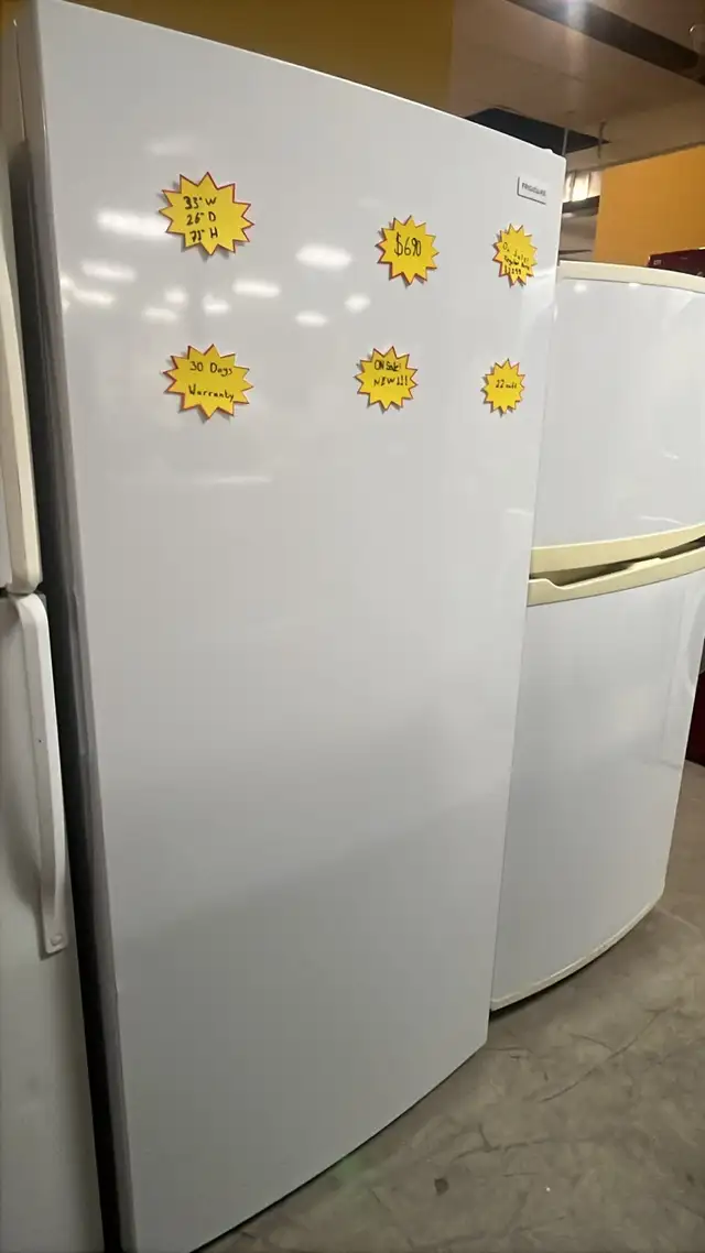 Frigidaire New Upright Freezer 22 ft.³ New price $1.299
