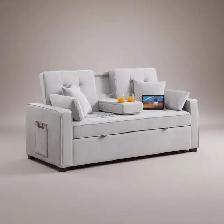 Brand new sofa bed with cup holder tray