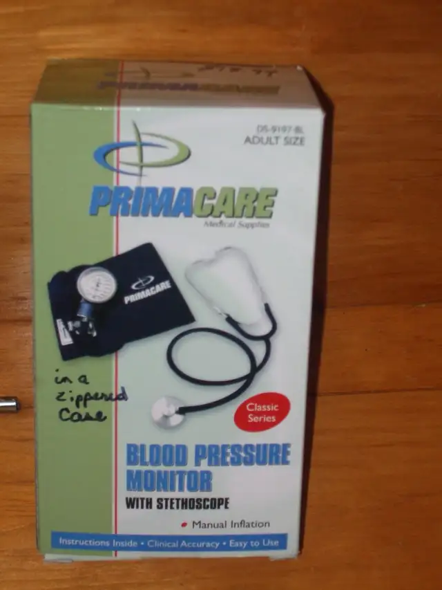 Primacare Blood Pressure Monitor with Stethoscope