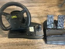 steer’n win jr racing wheel and peddles