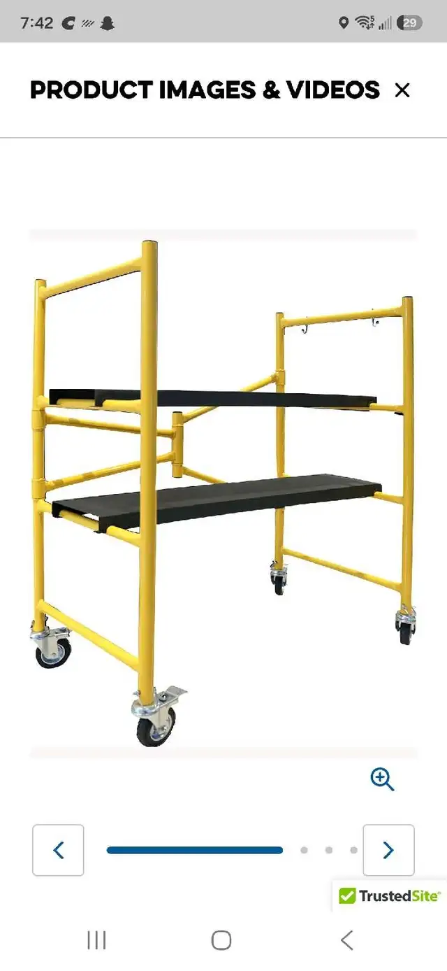 rolling steel scaffolding
