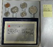 1981-1987 Royal Canadian Mint 6 Coin Specimen set