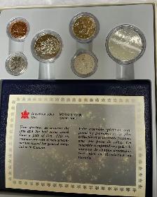 1981-1987 Royal Canadian Mint 6 Coin Specimen set - Photo 2