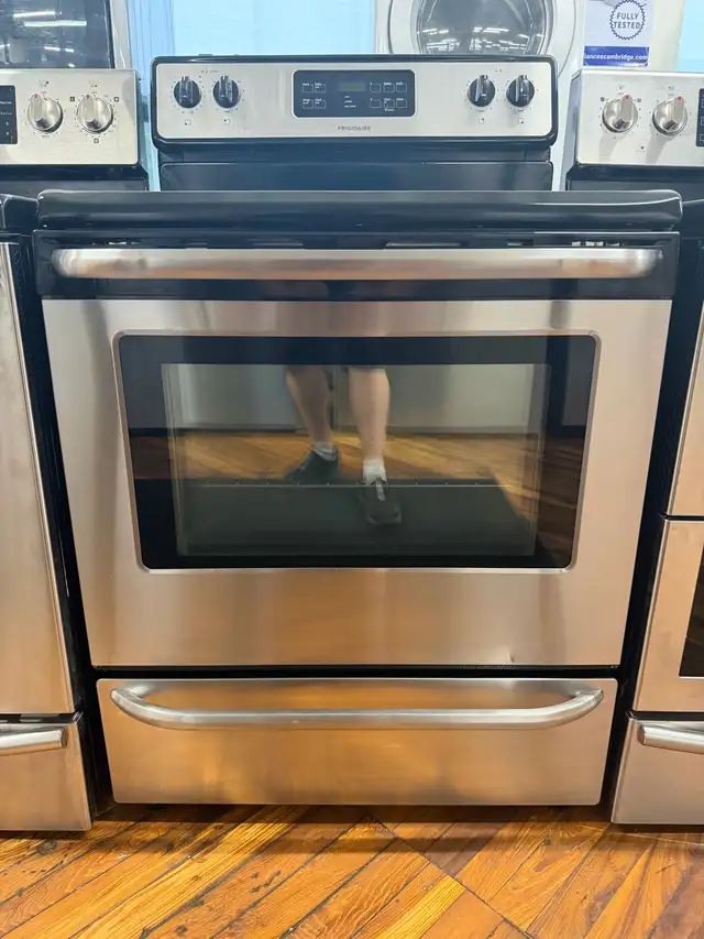 Frigidaire stainless steel glass top stove