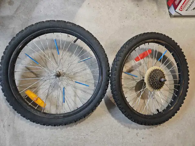 20 ' Bike Tires on Rims, Tubes