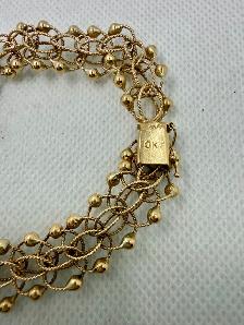Vintage 10K Gold Women's Charm Bracelet~7 1/2' - Photo 2