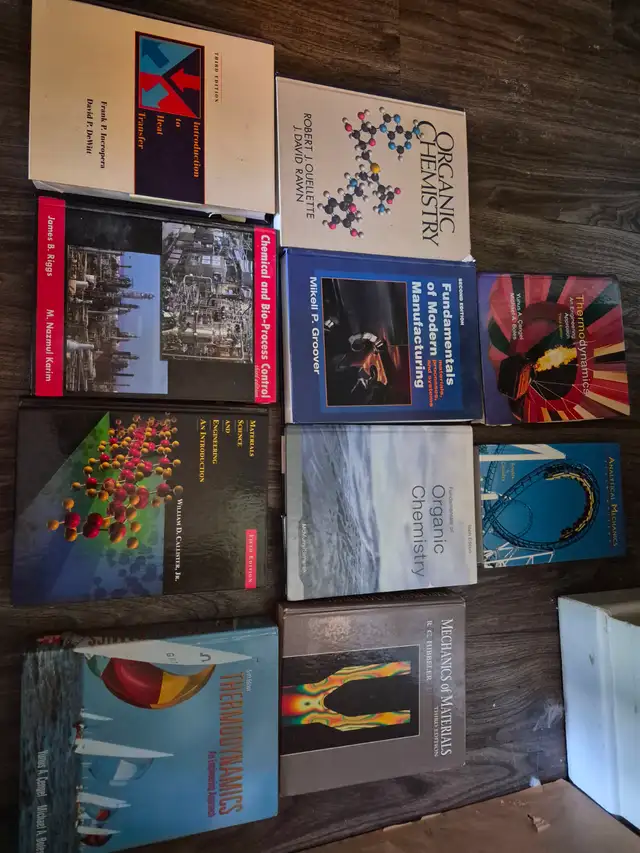 Chemistry, Engineering study guides, for dummies and Schaums