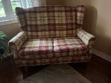 Wingback Settee
