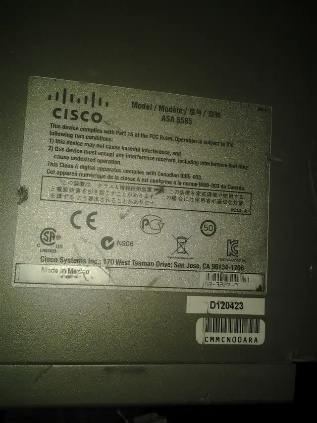 Cisco ASA 5585-X Security with ASA 5585-X SFR SSP-10 2000 cisco!