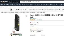 Square D GFI 120v 20amp 1 pole breaker QO120GFI