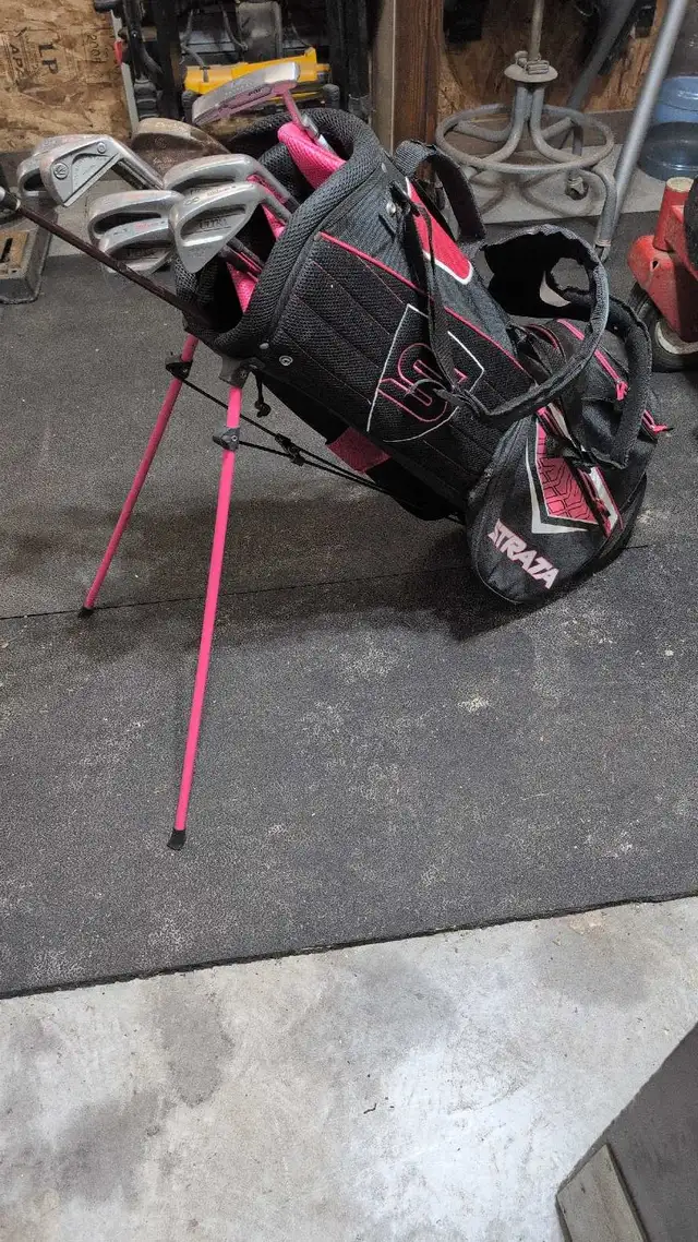 10 piece golf set and new Strata bag