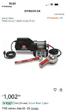 Utility Winch Brand New in Box!