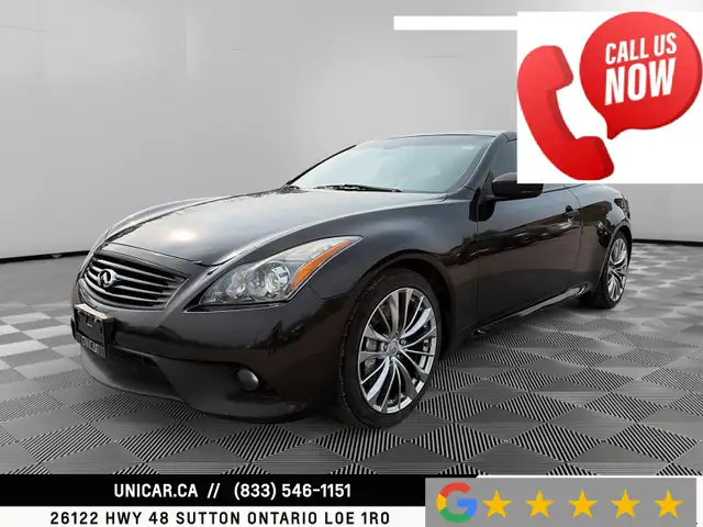 2013 Infiniti G37 Convertible Convertible Base Leather Seats Nav