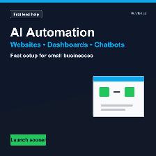 AI Automation, Websites, Dashboards & Chatbots - Fast