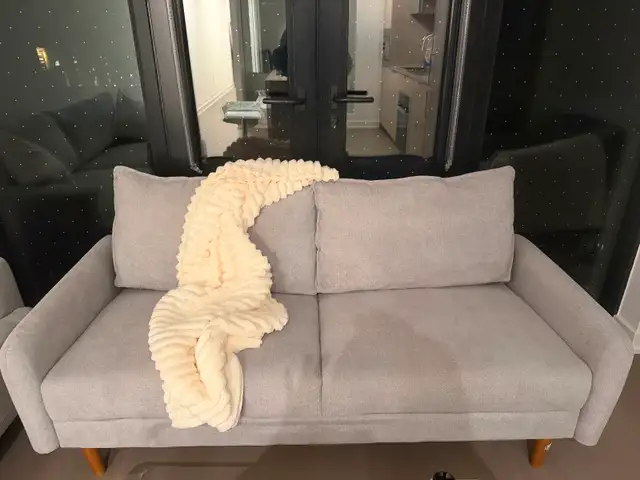Comfortable Grey 2 seater couch like new (no stains, no marks)