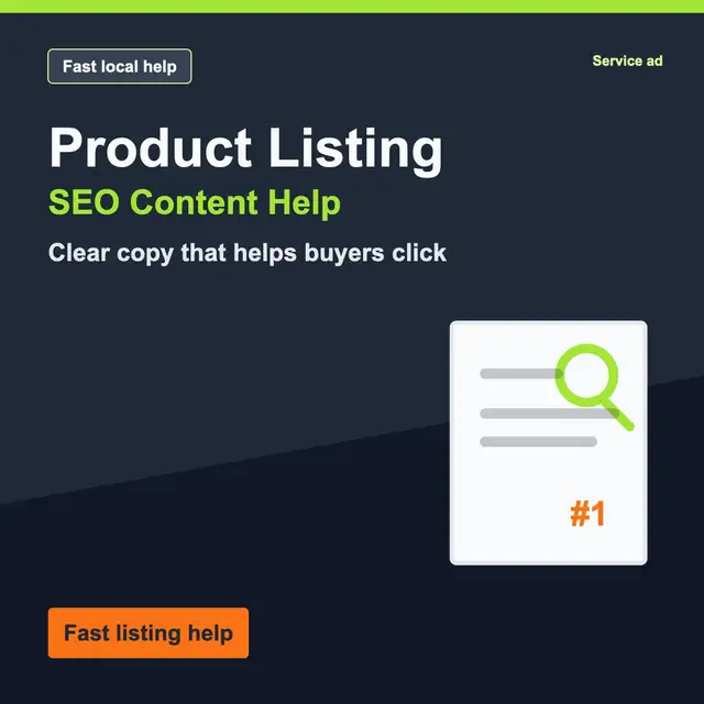 Product Listing & SEO Content Help - Fast