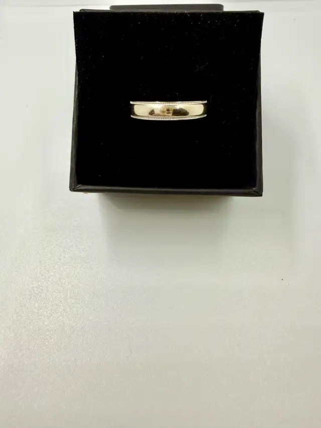 Women's 14K White Gold Wedding Band~6 1/4