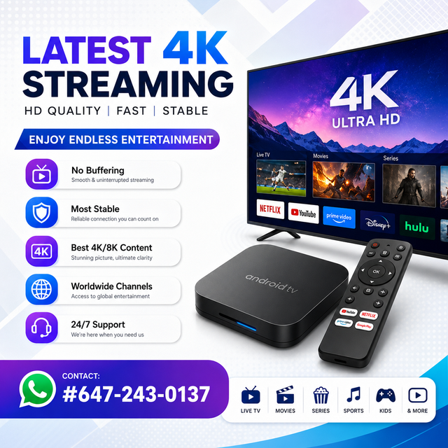 Super 4k tv subscription